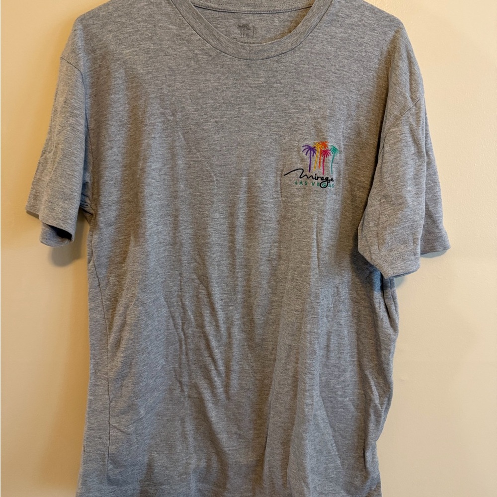 Men's Grey Short-Sleeve Mirage Logo Tee